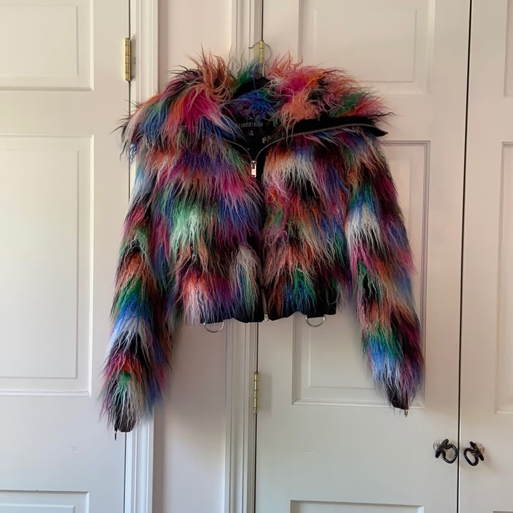 Multi Colored Bomber Jacket
